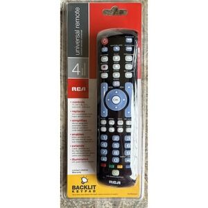 RCA RCRN04GR Universal Remote Control – TV, DVD, Cable & Streaming Devices